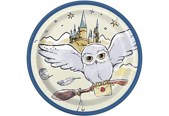 Piatti di carta piccoli 7" 17cm Harry Potter 8pz