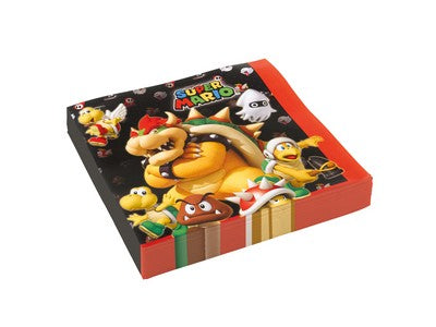 20 tovaglioli Super Mario 33x33 cm