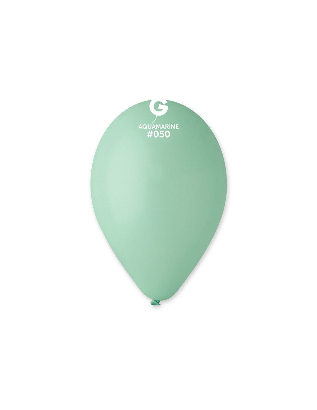 12-inch pastel aquamarine latex balloons, 50 pcs
