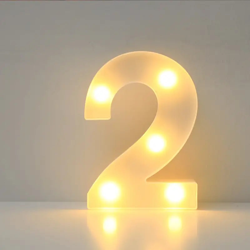 Numero luminoso LED 2 – 4x22cm