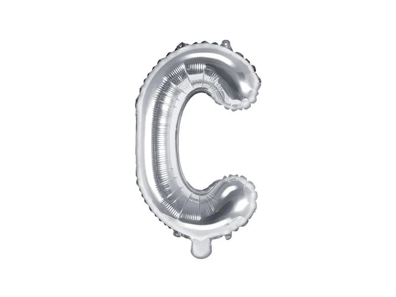 Palloncini Lettere Colore Argento 35cm