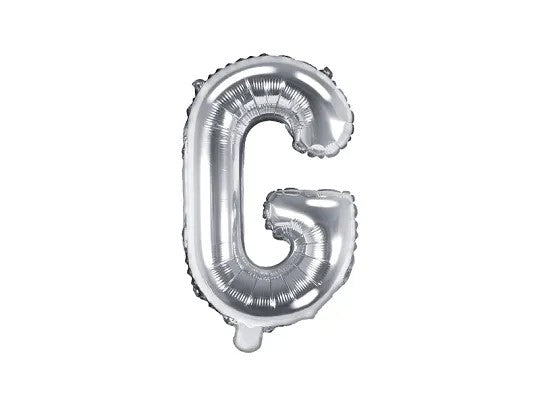 Palloncini Lettere Colore Argento 35cm