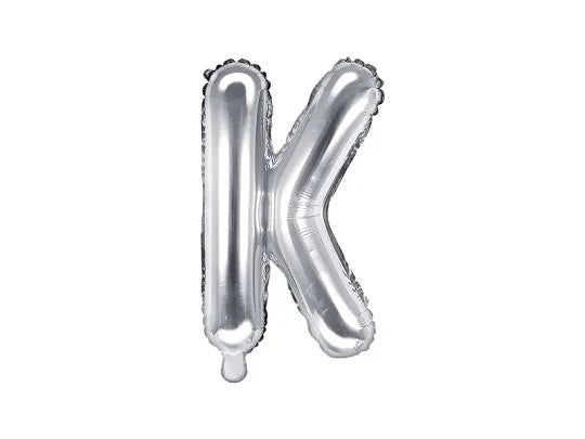 Palloncini Lettere Colore Argento 35cm