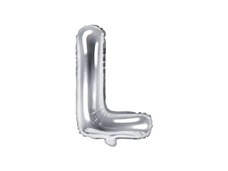 Palloncini Lettere Colore Argento 35cm