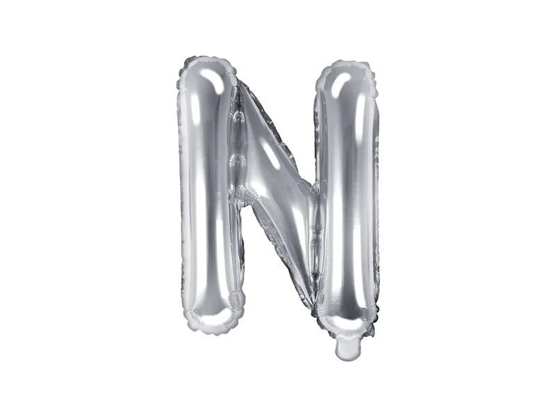 Palloncini Lettere Colore Argento 35cm