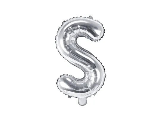 Palloncini Lettere Colore Argento 35cm