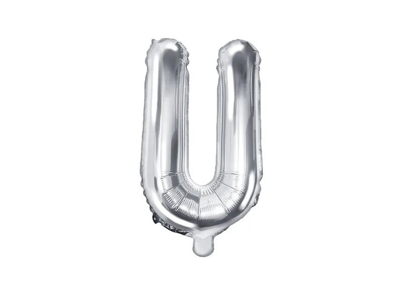 Palloncini Lettere Colore Argento 35cm