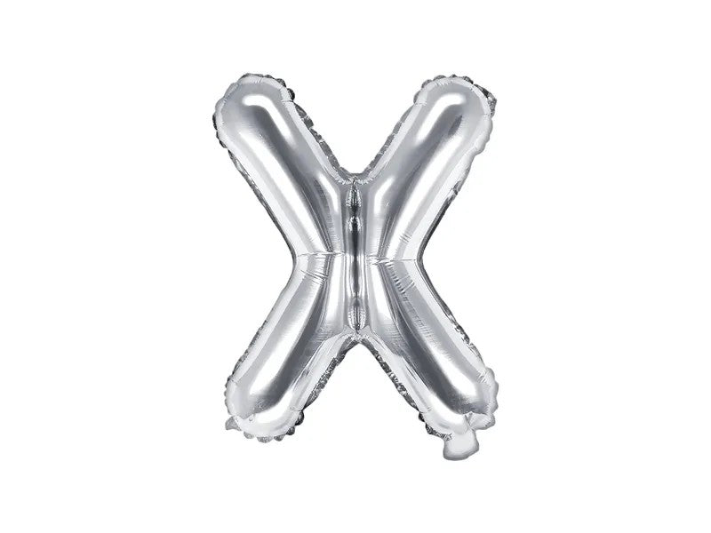 Palloncini Lettere Colore Argento 35cm