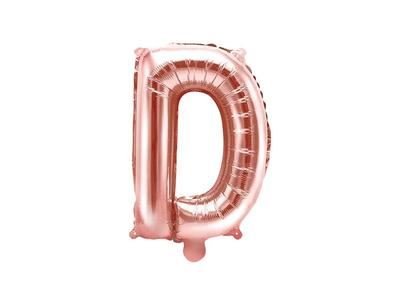Palloncini Lettere Colore Rosa Gold 35cm