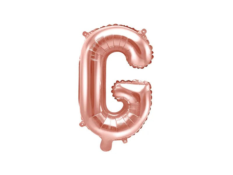 Palloncini Lettere Colore Rosa Gold 35cm