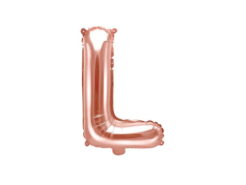 Palloncini Lettere Colore Rosa Gold 35cm