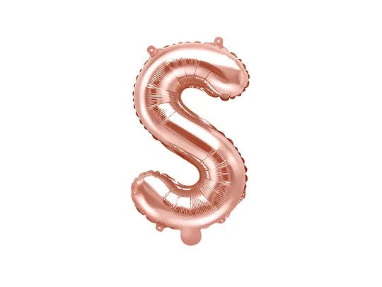Palloncini Lettere Colore Rosa Gold 35cm