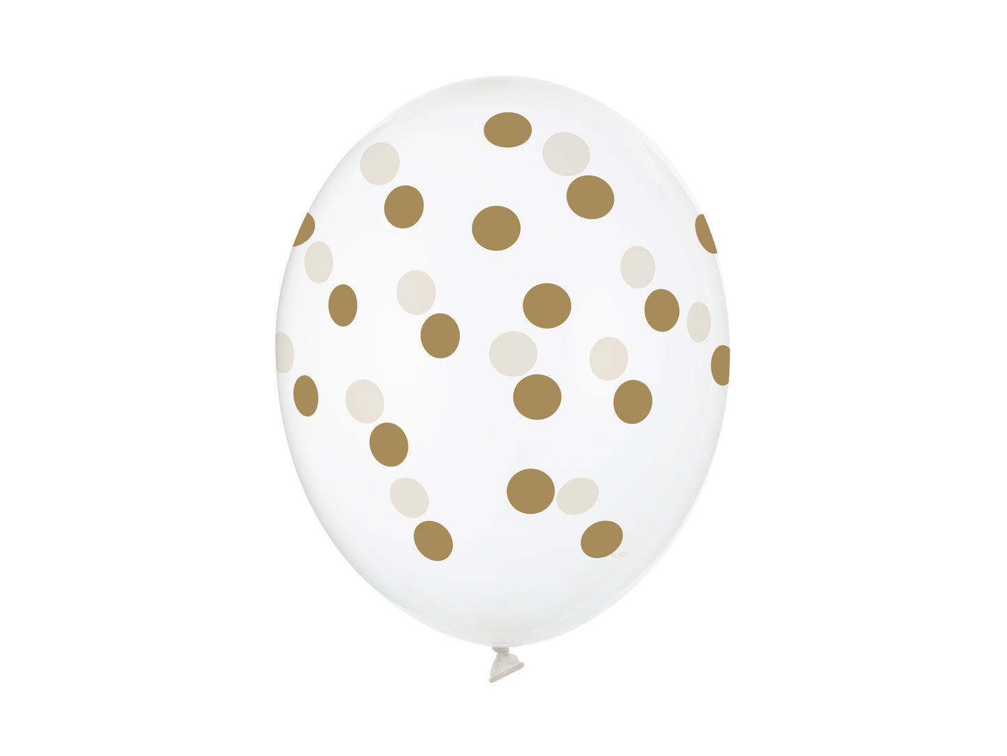 Balloons 30cm.Dots. Crystal Clear 6pz