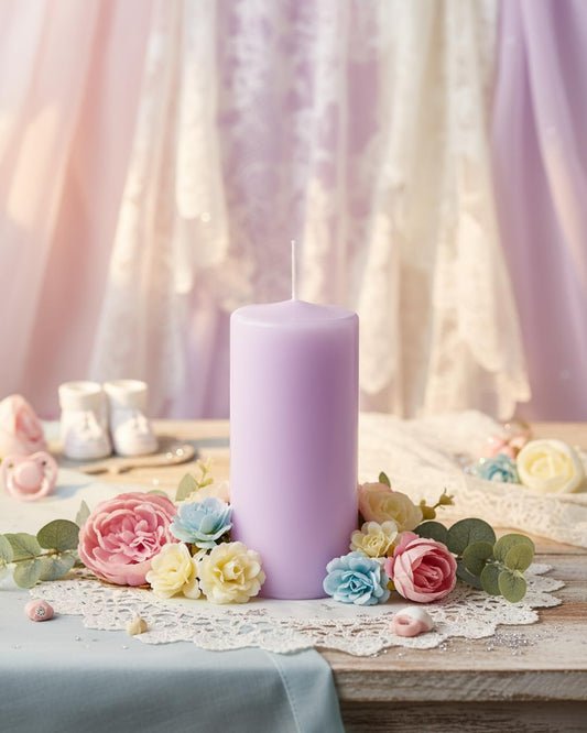 Moccolo colorato conf. da 1pz 5x9 glicine