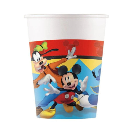 Bicchiere in carta 8pz Mickey Jump Into Fun