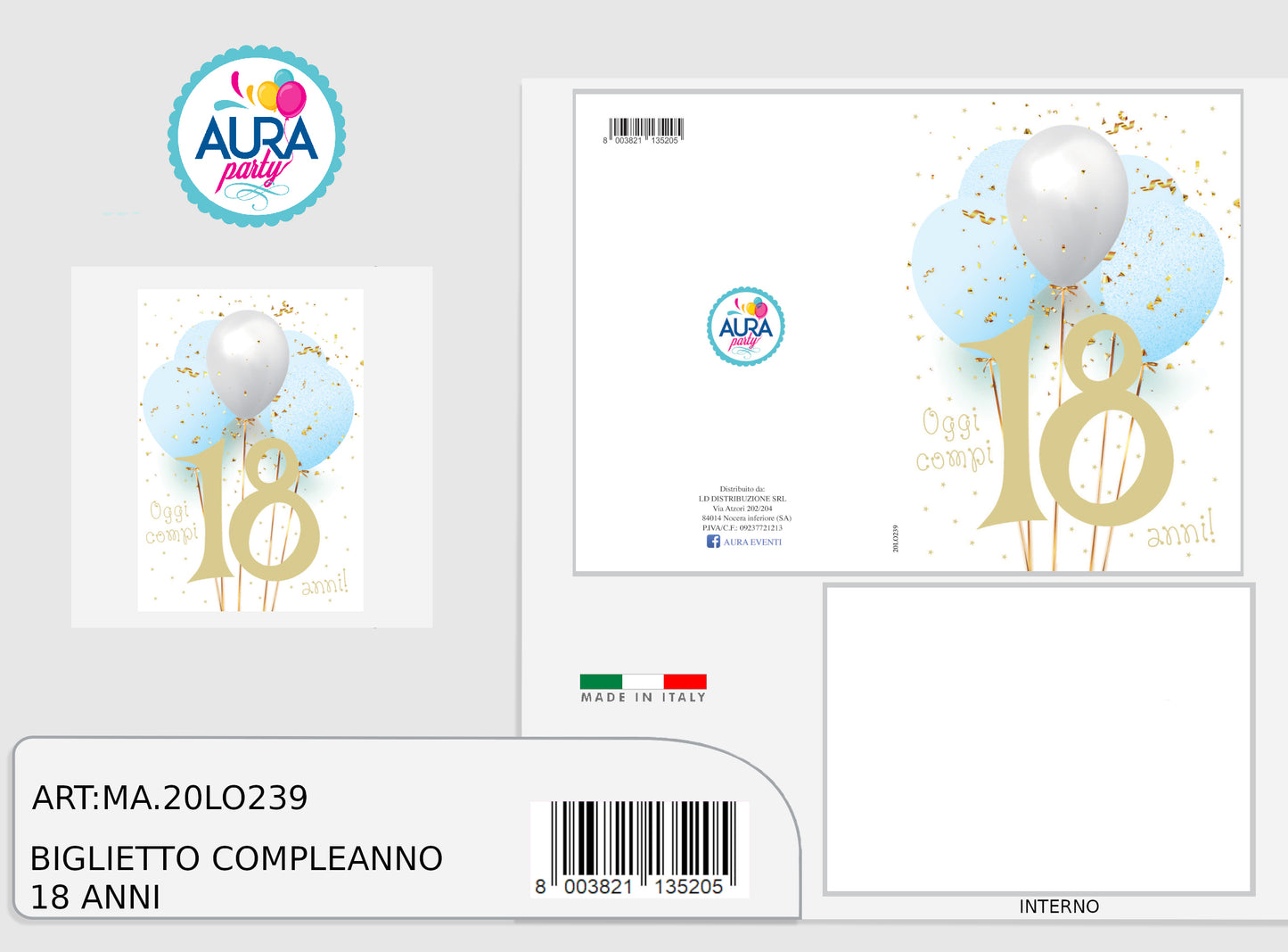 18th birthday greeting card