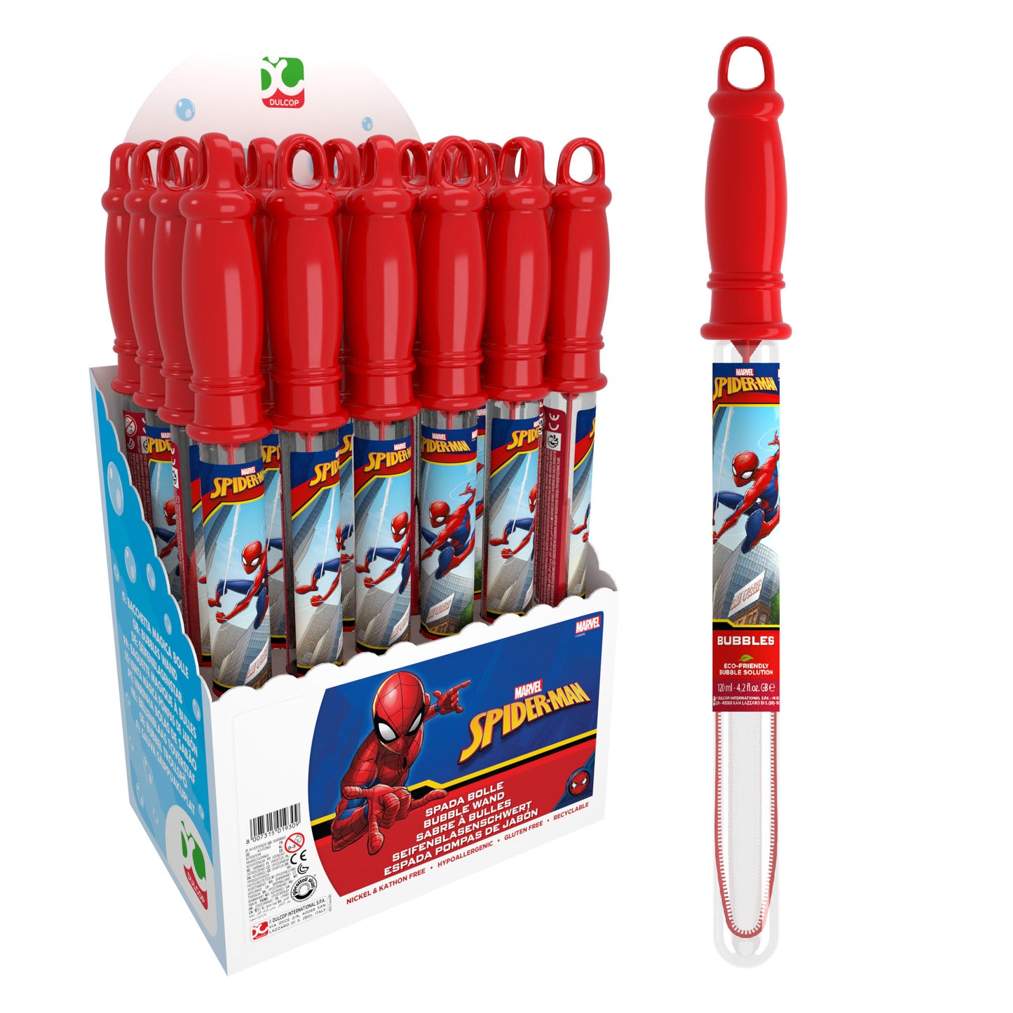Spiderman bubble wand filled 120ml