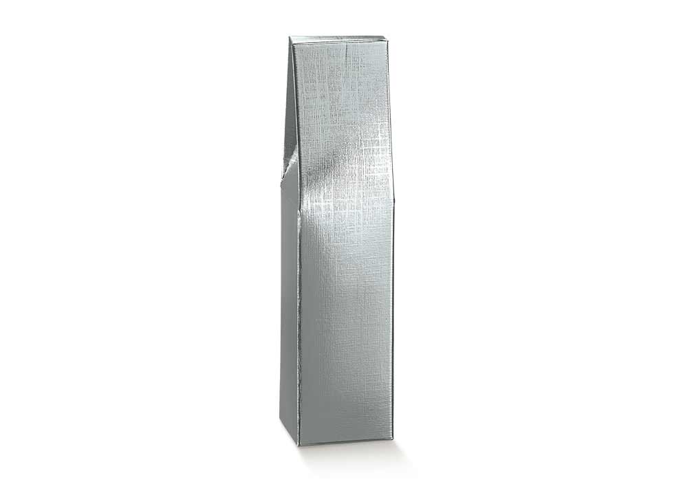 1 bot.90x90x370mm seta argento