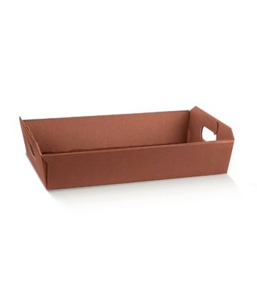 Cesto in cartone 350x260x70mm seta corten