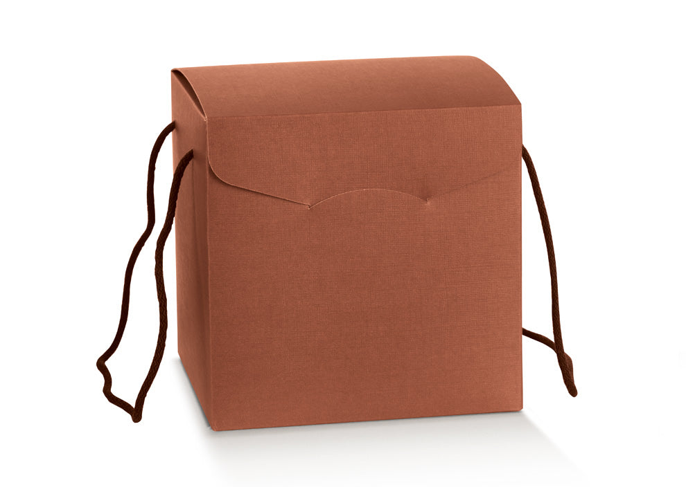 Scatola con coperchio 290x355x195mm seta corten