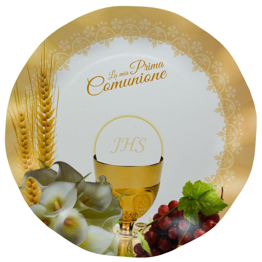 piatti 21 cm prima comunione 8 pz