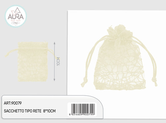 8x10cm cream spider bag