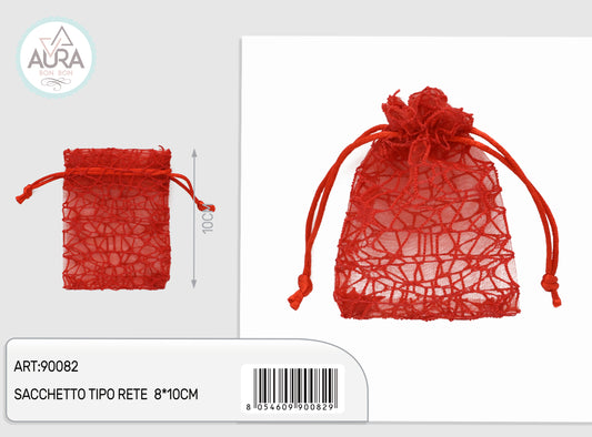 red spider bag 8x10cm