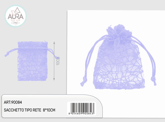 lilac spider bag 8x10cm