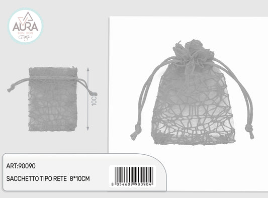 gray spider bag 8x10cm