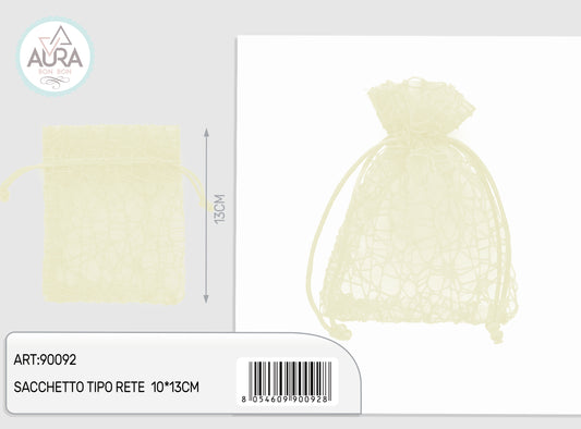 10x13cm cream spider bag