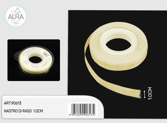nastro organza 1cmx25y avorio