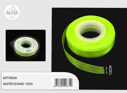 nastro organza 1,5cmx25y verde chiaro