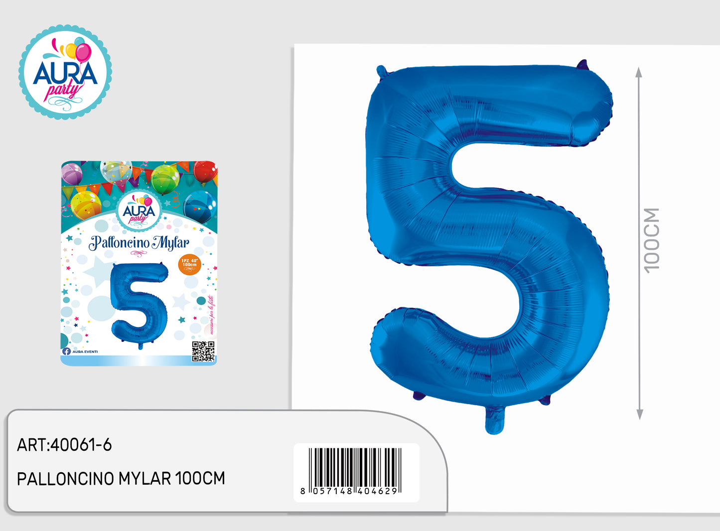 palloncini mylar 40inch blu 5