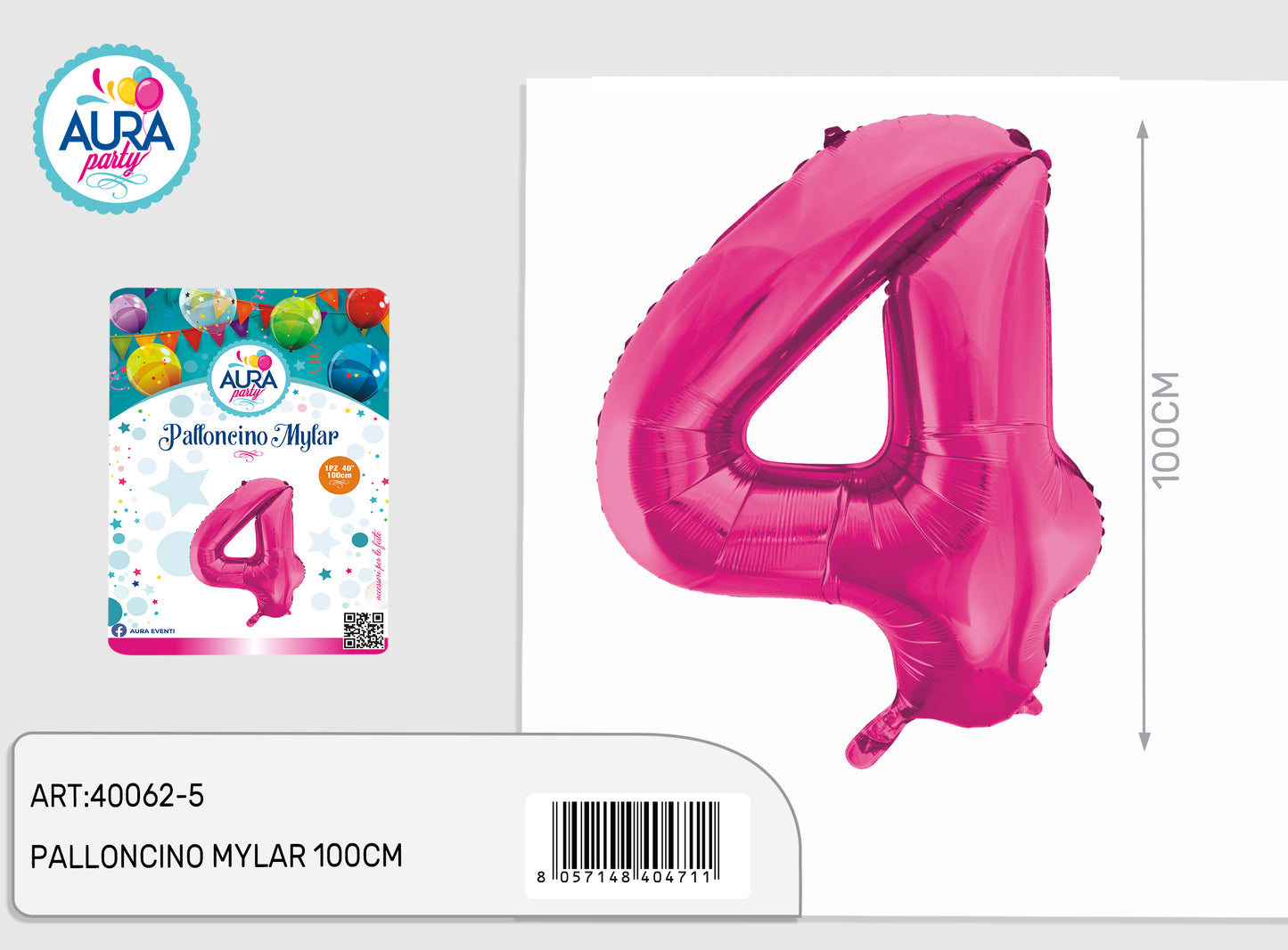 palloncini mylar 40inch fucsia 4
