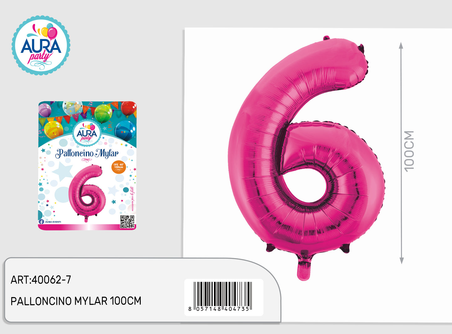 palloncini mylar 40inch fucsia 6