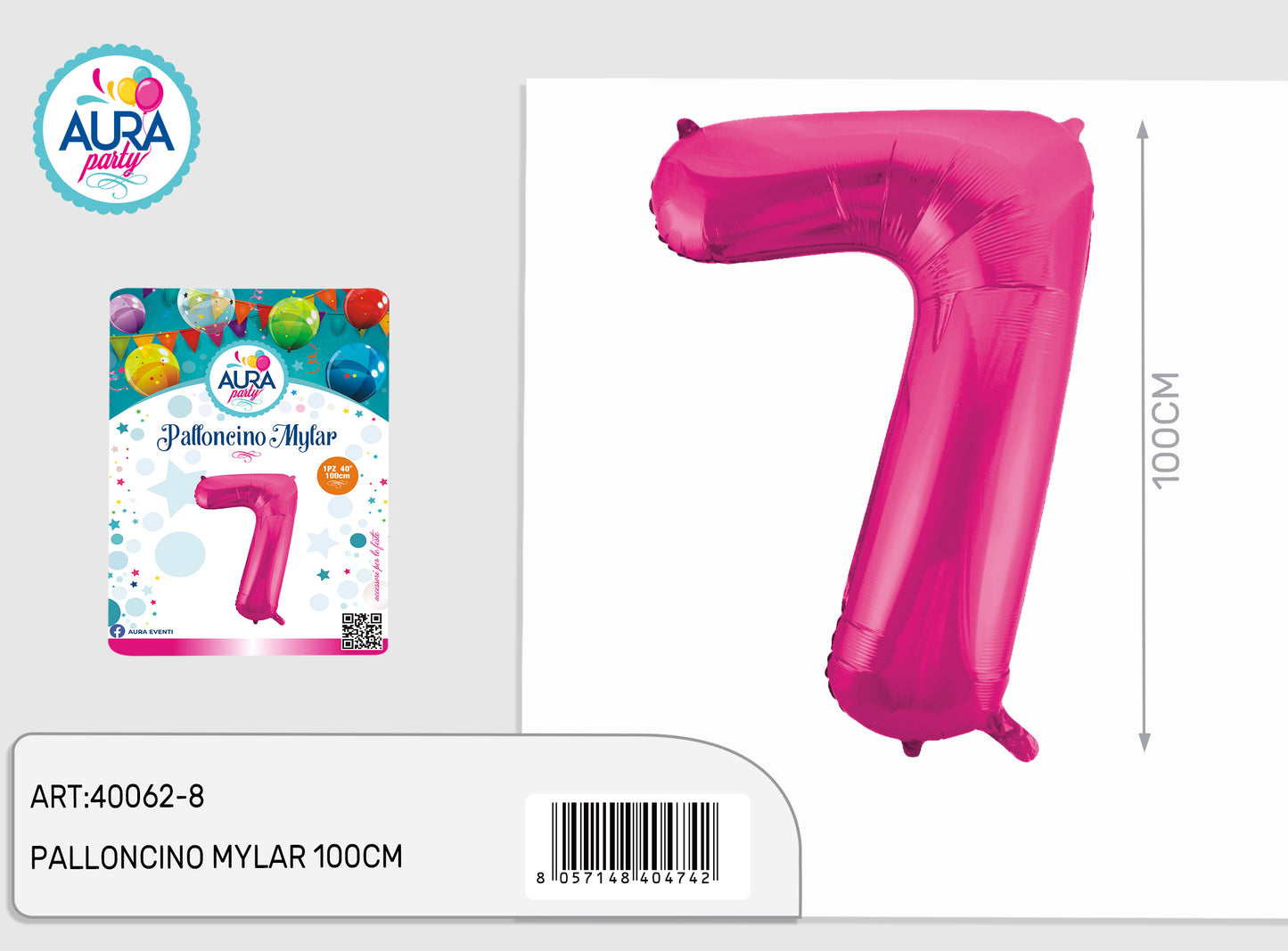 palloncini mylar 40inch fucsia 7