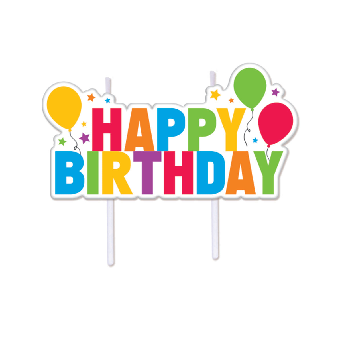 candele happy birthday multicolore