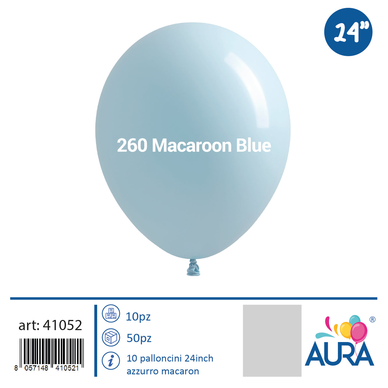 24inch blue macaron balloons 1pc