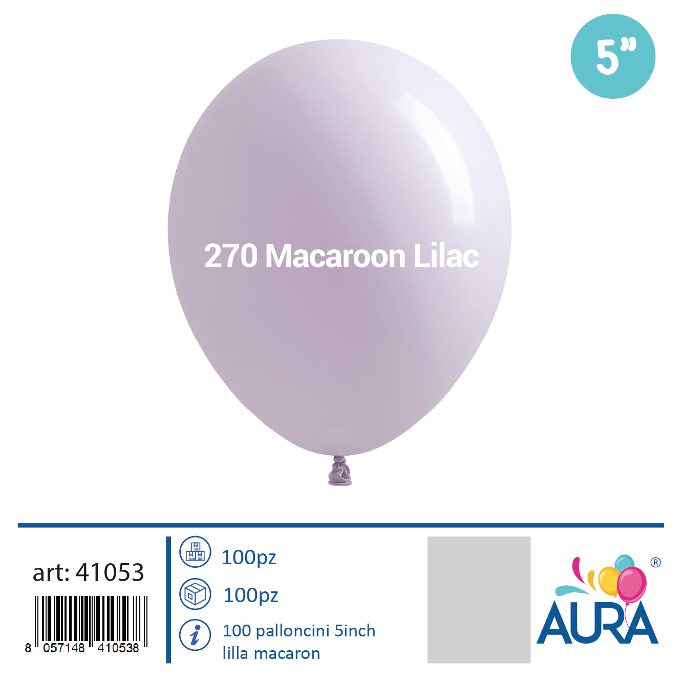 Palloncini 5inch lilla macaron 100pz
