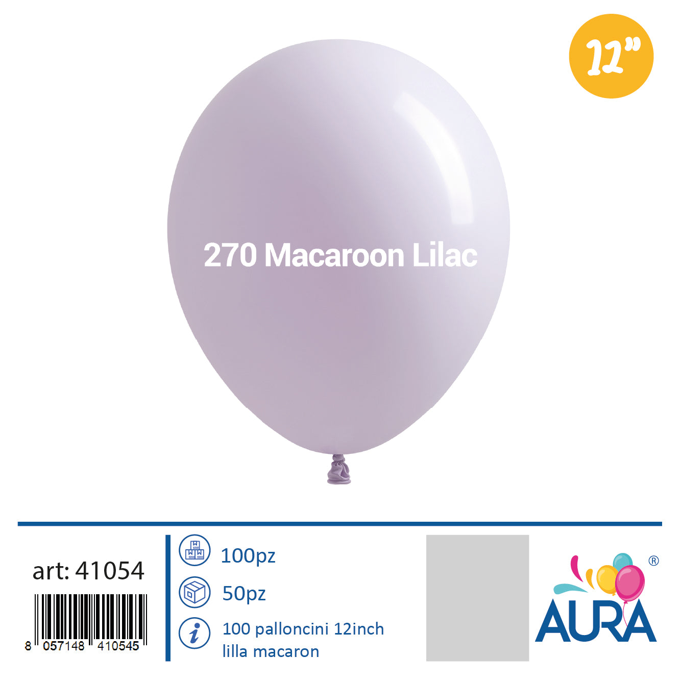 Palloncini 12inch lilla macaron 100pz