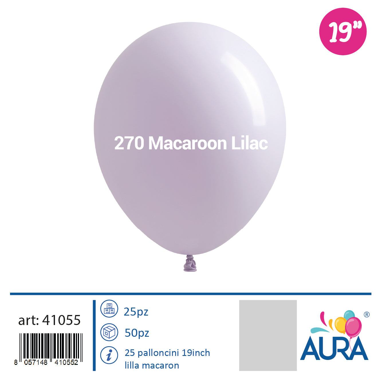 19-inch purple macaron balloons, 25 pieces