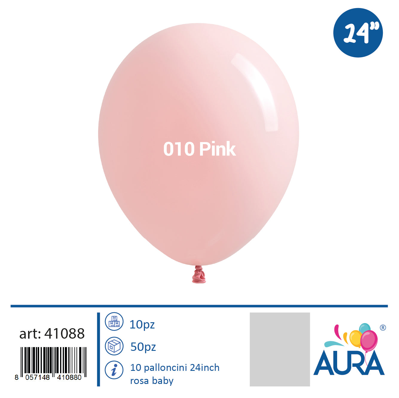 Palloncini 24 inch rosa baby 1pz