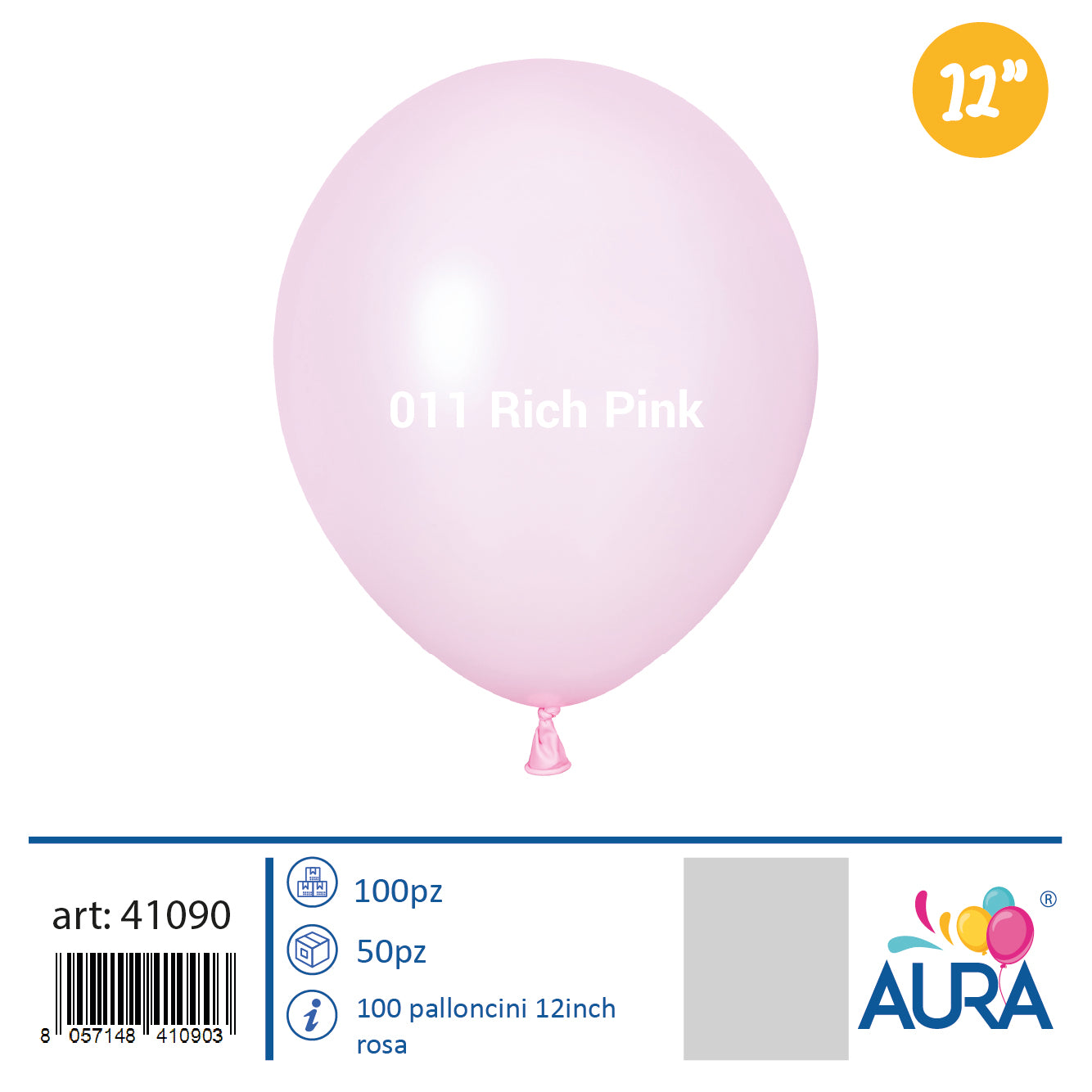 Palloncini 12 inch rosa 100pz