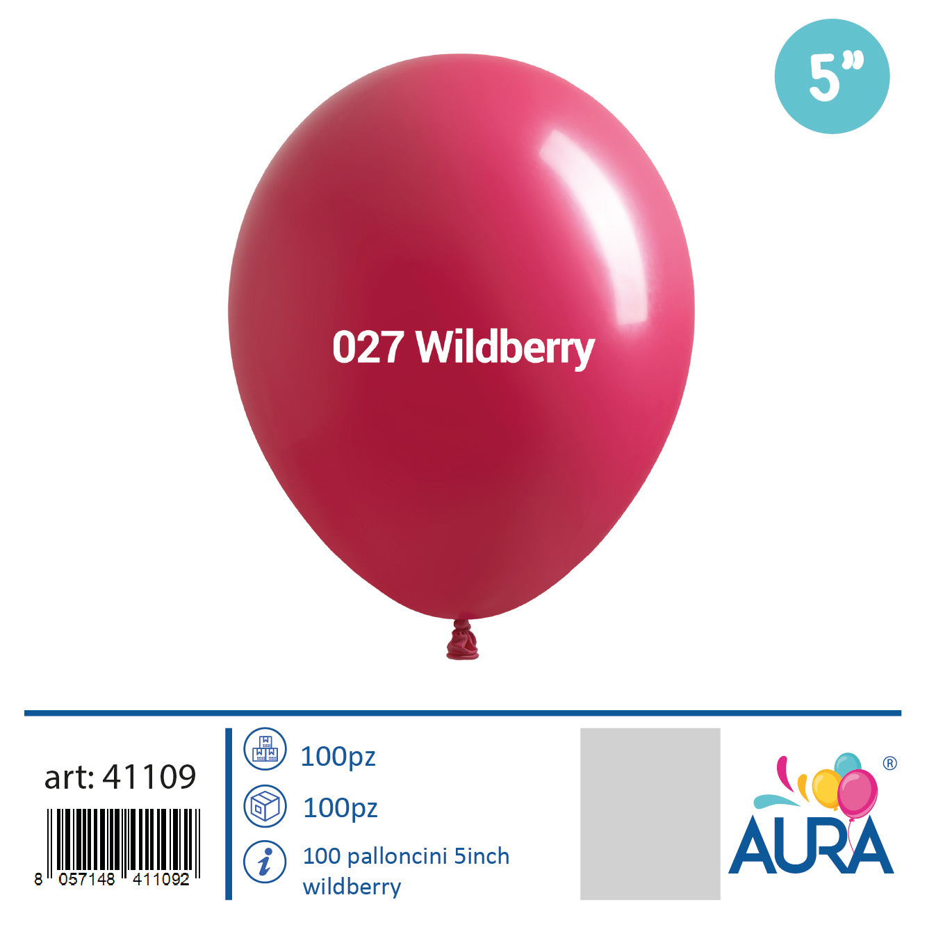 5 inch wild berry balloons 100pcs
