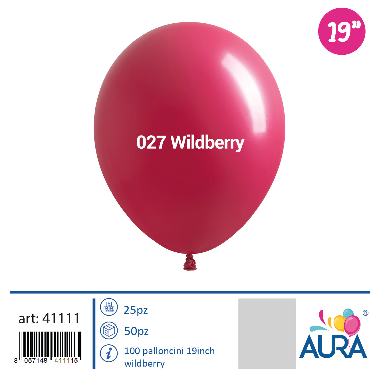 19 inch wild berry balloons 25pcs