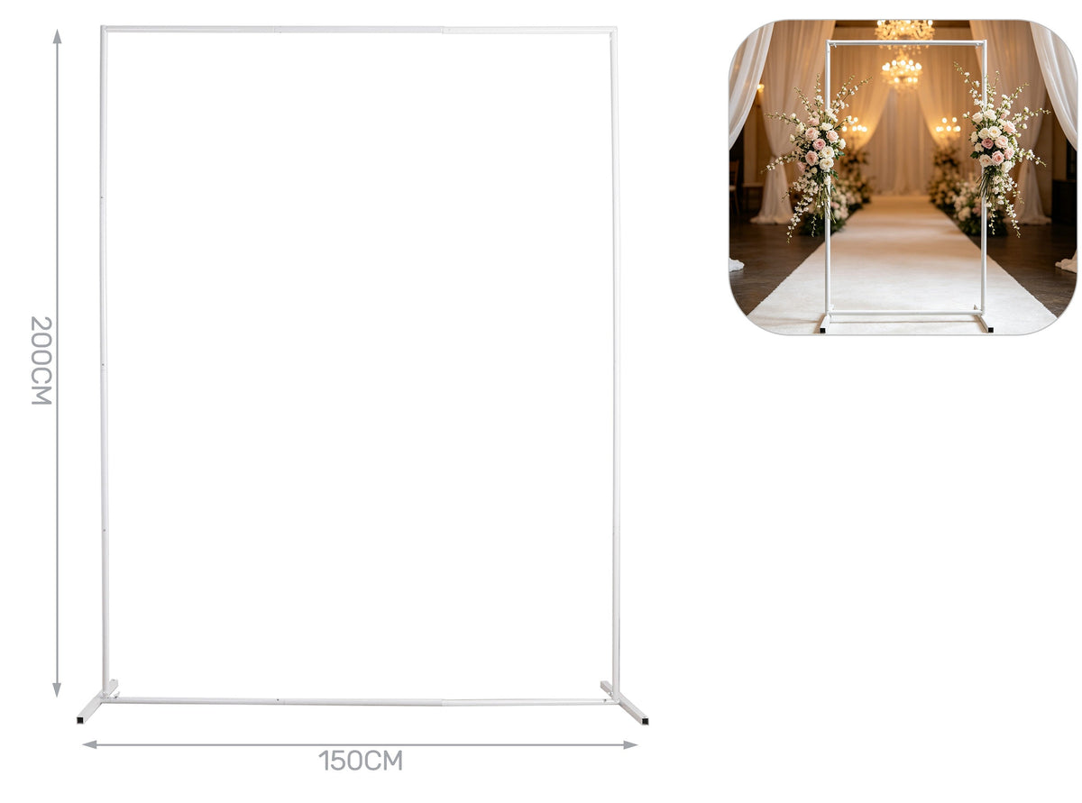 Supporto per palloncini rettangolare 150x200cm bianco