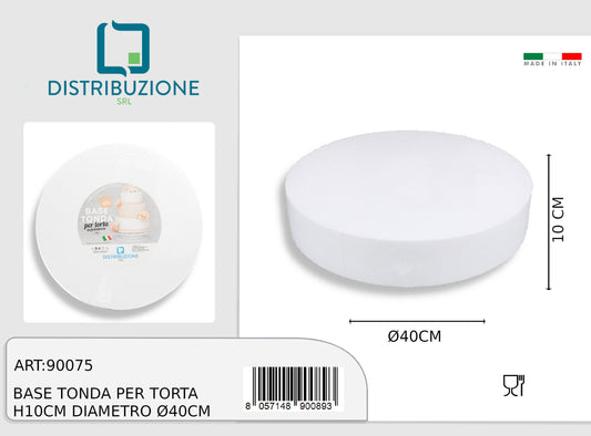polistirolo tondo  40 h.10 conf.1pz