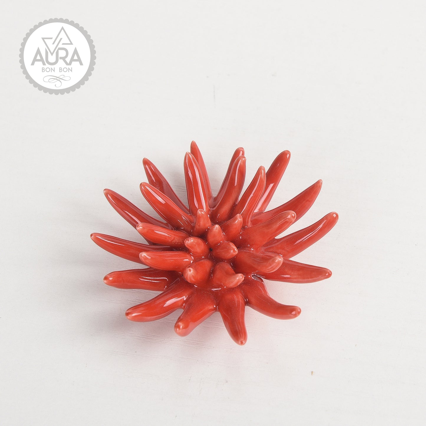 Red coral 6x6x3.5cm