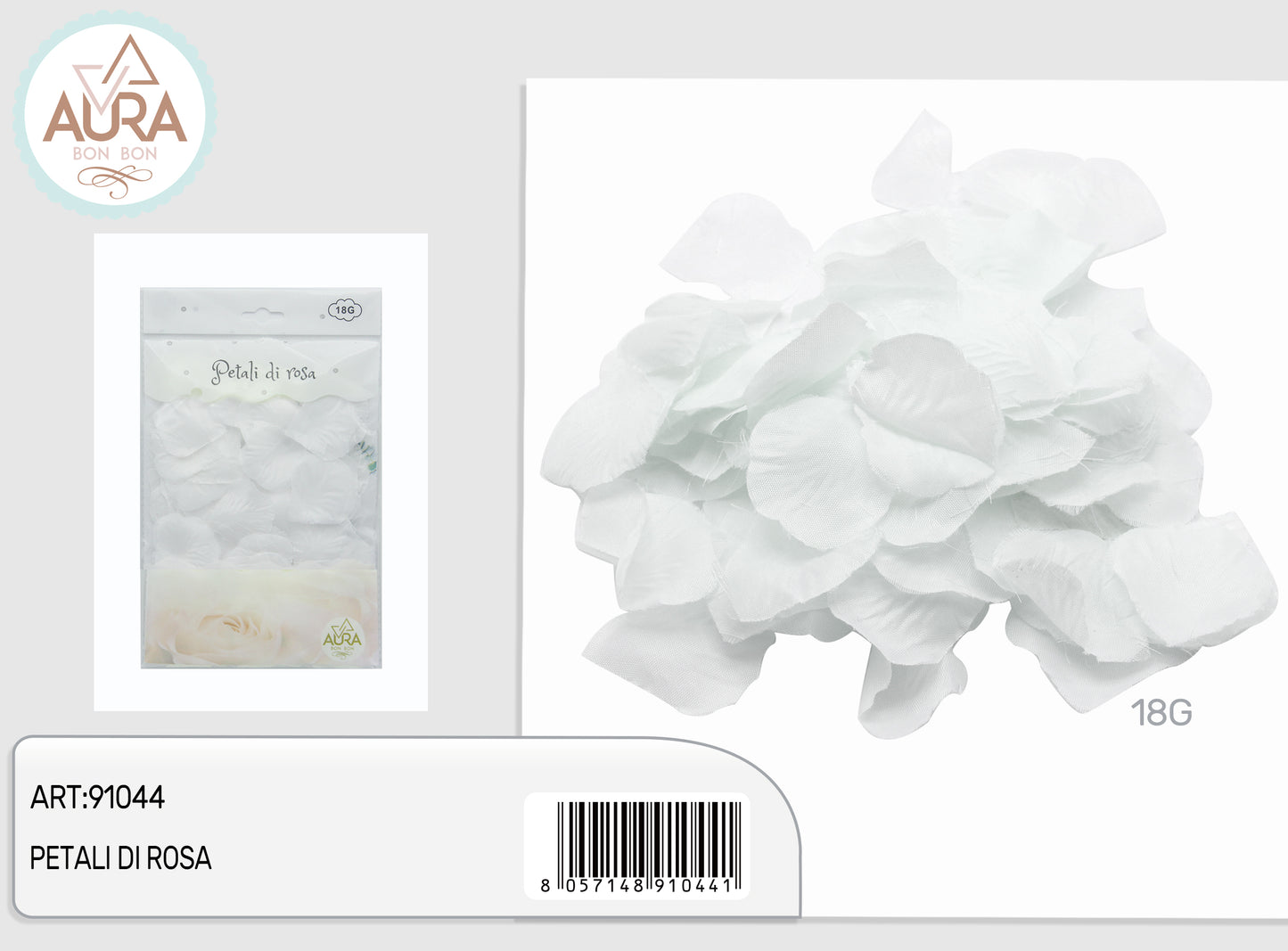 Petali di rosa 18g bianco