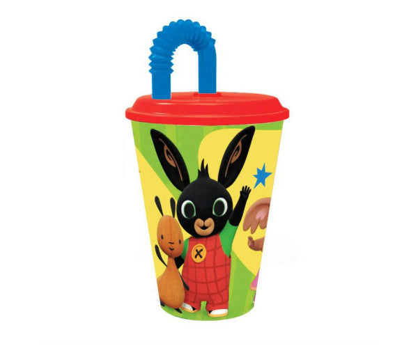 Bing Bicchiere con cannuccia ml.430
